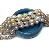 Natural Freshwater Pearl 8-9mm Rice Shape Loose Beads DIY Jewelry Making