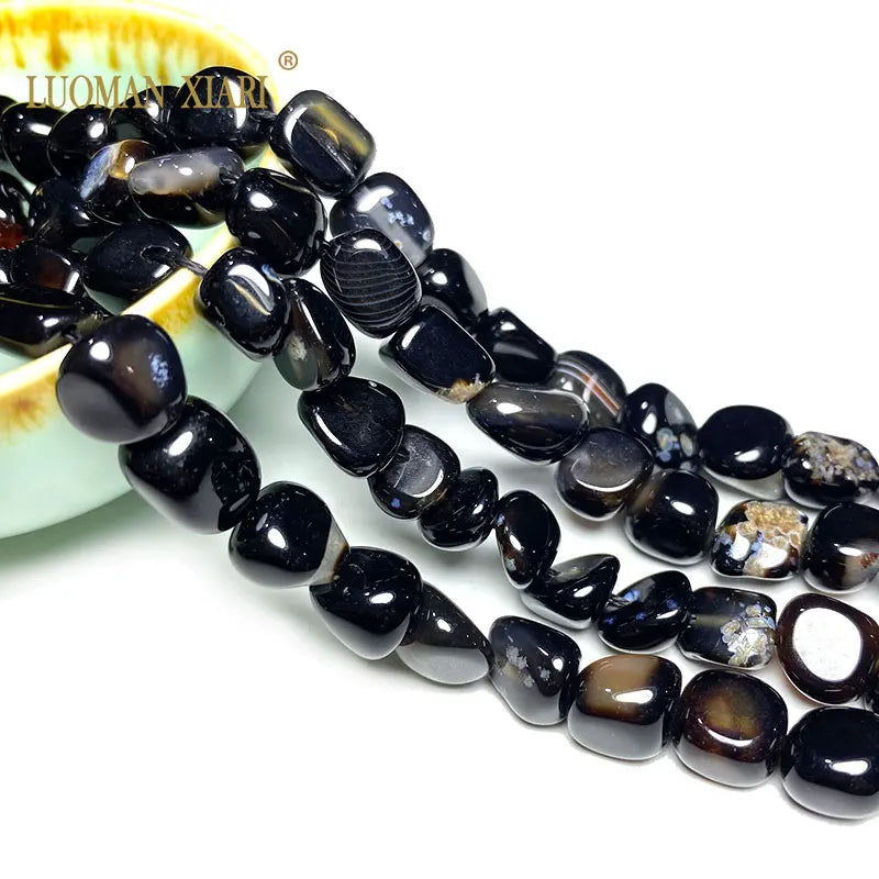 Natural Agate Stone Beads Charms for Jewelry Making