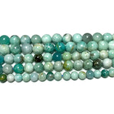 Natural Dream Amazonite Round Loose Stone Beads 6-10mm Strand 15''