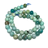Natural Dream Amazonite Round Loose Stone Beads 6-10mm Strand 15''