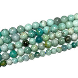 Natural Dream Amazonite Round Loose Stone Beads 6-10mm Strand 15''