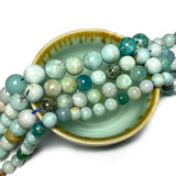 Natural Dream Amazonite Round Loose Stone Beads 6-10mm Strand 15''