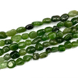Green Jade 6-8mm Irregular Stone Beads for Jewelry Making