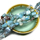 Natural Larimar Stone Chips Beads for Jewelry Making