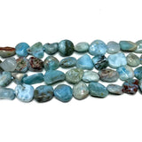 Natural Larimar Stone Chips Beads for Jewelry Making