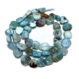 Natural Larimar Stone Chips Beads for Jewelry Making