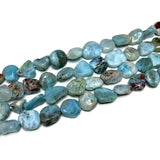 Natural Larimar Stone Chips Beads for Jewelry Making