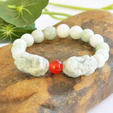 Natural Stone Double PiXiu Bracelet 10mm Lucky Men Women Jewelry