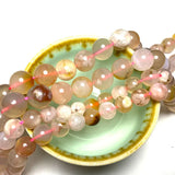 Pink Sakura Agate Round Gemstone Beads 6/8/10MM 1strand 15''