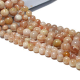 Natural Sunstone Round Gem Stone Loose Beads 6/8/10MM 15''