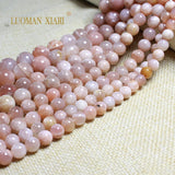 Natural Sunstone Round Gem Stone Loose Beads 6/8/10MM 15''
