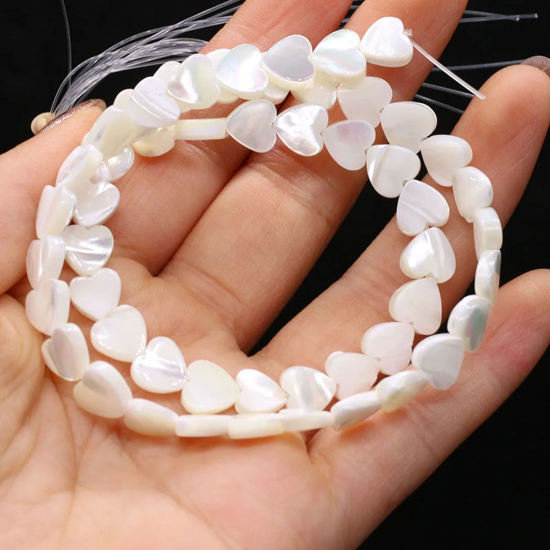 Heart Shape Mother-of-pearl Beads for Jewelry Making