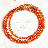 Orange Red Garnet Natural Stone Bracelet for Women Beauty Health