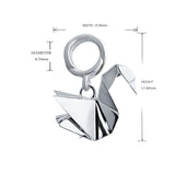 Origami Paper Crane Pendants 925 Sterling Silver Jewelry