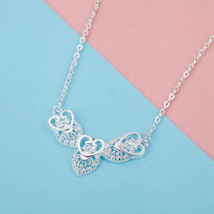 925 Silver Heart Necklace Wedding...