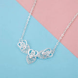 925 Silver Heart Necklace Wedding...