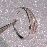 925 Silver Diamond Wedding Fine Jewelry Ring for Women