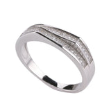 925 Silver Diamond Wedding Fine Jewelry Ring for Women