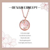 Fritillary Pendant Silver Necklace for Women Jewelry
