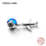Fine Silver Charms 925 Earth Plane DIY Beads Fit European Charm Bracelet