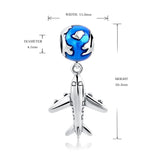 Fine Silver Charms 925 Earth Plane DIY Beads Fit European Charm Bracelet