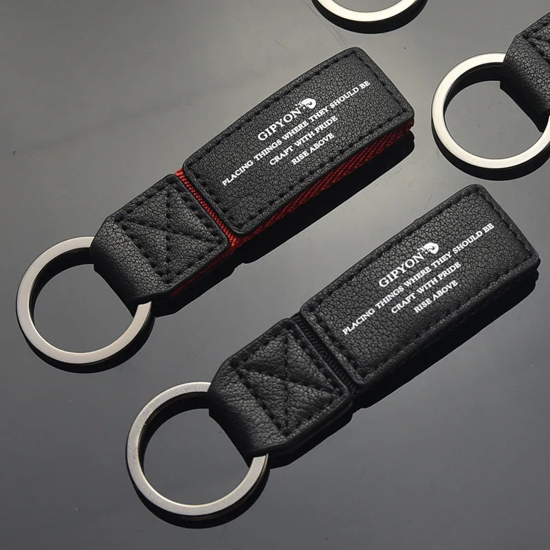 Colorful Hand Woven Car Keychain with Soft Leather - Gift for Friends