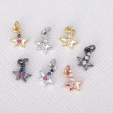 Zircon Star Pendants for Women Diy Jewelry Accessories