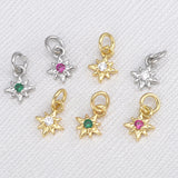 Zircon Star Pendants for Women Diy Jewelry Accessories