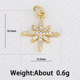Zircon Star Pendants for Women Diy Jewelry Accessories