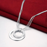 925 Sterling Silver Round Jewelry Set for Women Wedding Party
