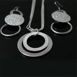 925 Sterling Silver Round Jewelry Set for Women Wedding Party