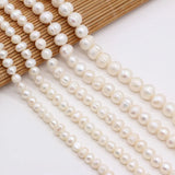 Natural Freshwater Pearl Round Beads DIY Jewelry Making