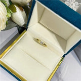 Prevent Allergy Tibetan Silver Ring Cubic Zircon Wedding Band Jewelry
