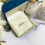 Prevent Allergy Tibetan Silver Ring Cubic Zircon Wedding Band Jewelry