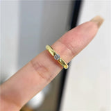 Prevent Allergy Tibetan Silver Ring Cubic Zircon Wedding Band Jewelry