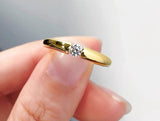 Prevent Allergy Tibetan Silver Ring Cubic Zircon Wedding Band Jewelry