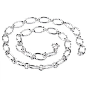 Bohemia Wedding Sterling Silver Plated Necklace 18in