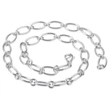 Bohemia Wedding Sterling Silver Plated Necklace 18in