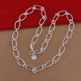 Bohemia Wedding Sterling Silver Plated Necklace 18in