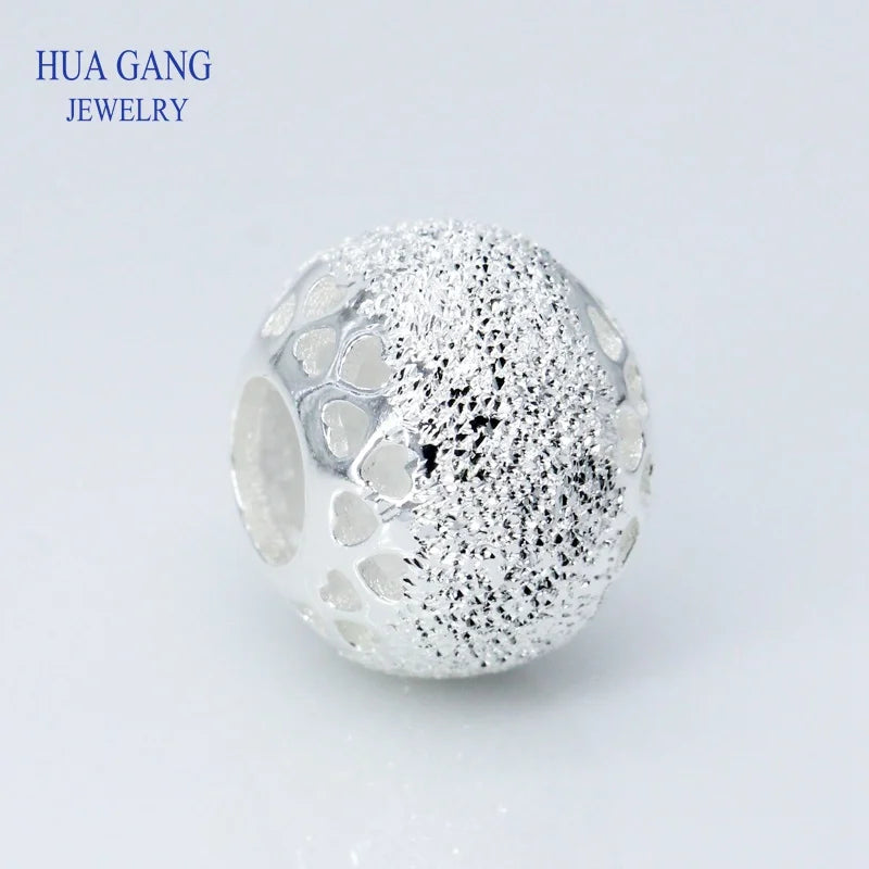 925 Glittering Hearts of Charm Bead Women's Jewelry