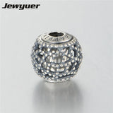 925 Silver Thin Bracelet DIY Essence Small Beads Happiness Charms ST121