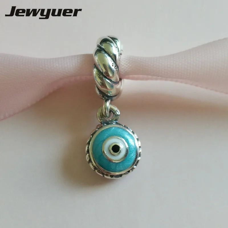Evil Eyes Charm 925 Silver DIY Pendant