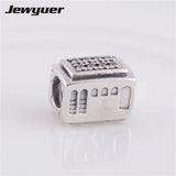 925 Sterling Silver Cable Car Charms for Bracelets DIY