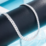 925 Silver 6mm Chain Necklace Men Women 16-24in Wedding Jewelry