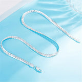 925 Silver 6mm Chain Necklace Men Women 16-24in Wedding Jewelry