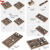 Brown Pu Leather Watch Stand Jewelry Display Household Storage Rack