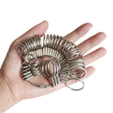 Finger Coil Ring Sizing Tool Ruler Measurer HK US Size Measurements