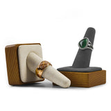 Wooden Finger Ring Stand Jewelry Display Prop