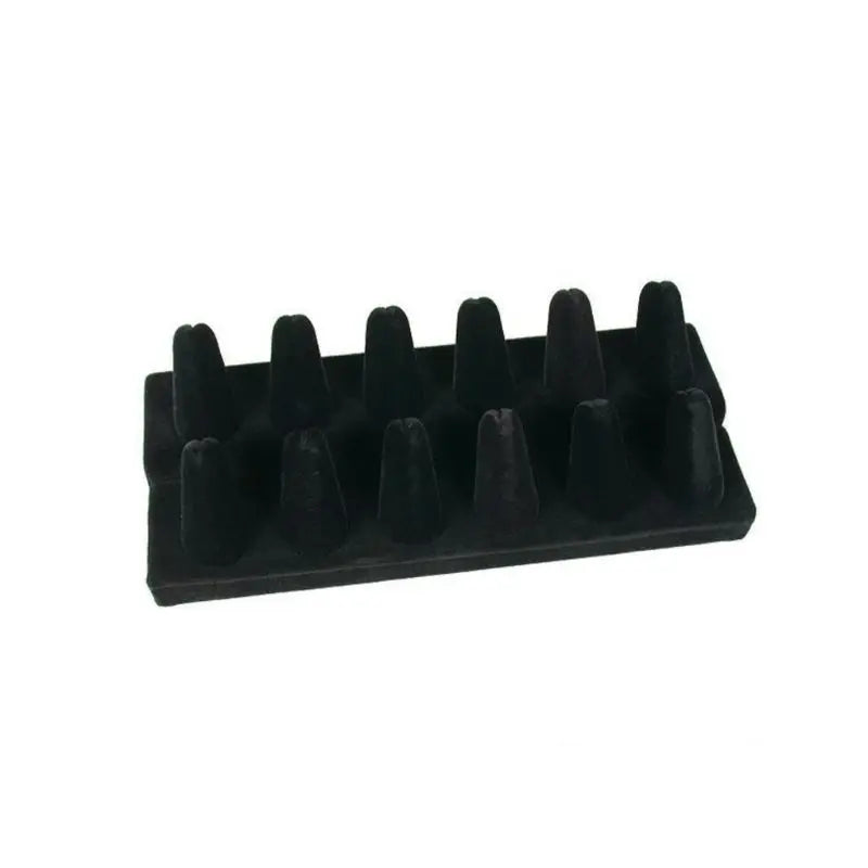 Velvet Ring Showcase Display Jewelry Organizer Stand
