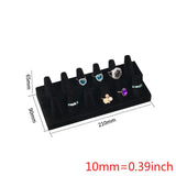 Velvet Ring Showcase Display Jewelry Organizer Stand